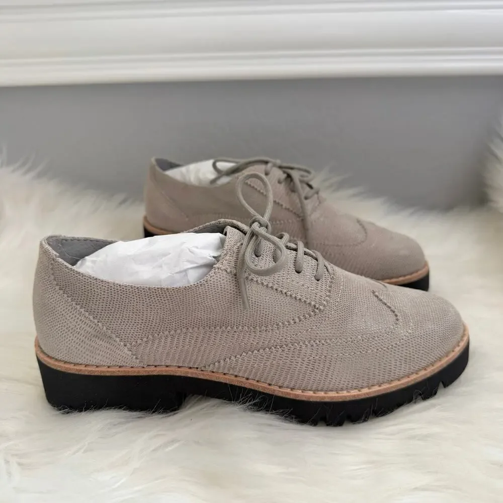 New Donald J Pliner Academia Eriel Lizard Suede Loafer Size 5